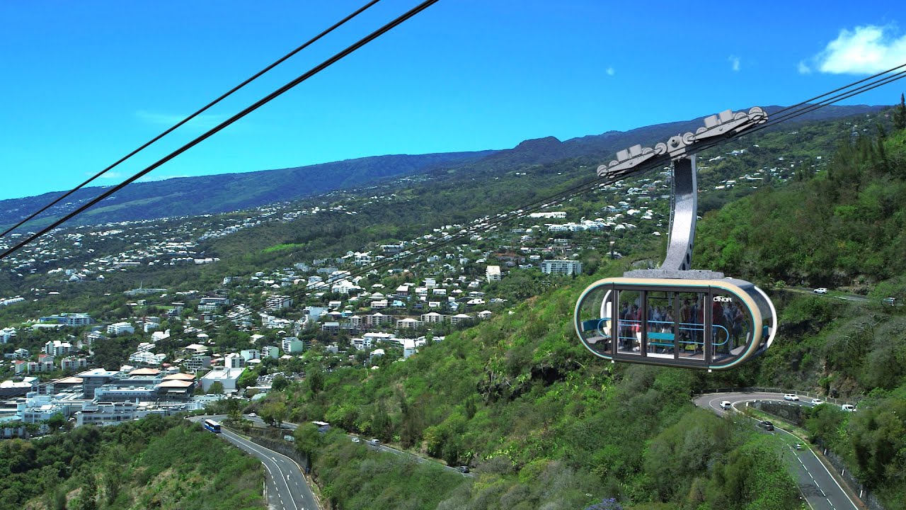 3D Réunion : Téléphérique urbain de Saint Denis à La Réunion Urban Ropeway of Saint Denis La Réunion