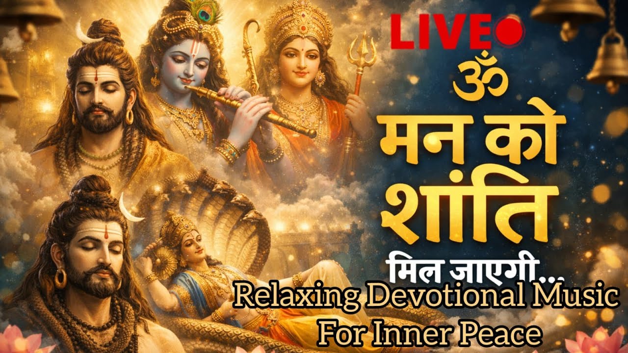 🔴LIVE: Peaceful Bhajan | Calm Devotional Music | Meditation | Sleeping | Relaxing Bhakti Song