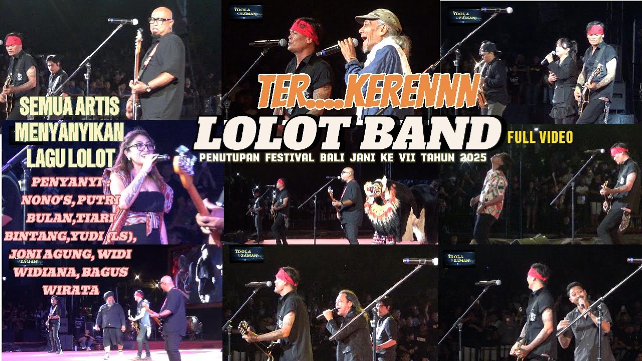 PENYANYI WIDI WIDIANA,PUTRI BULAN,TIARI BINTANG,YUDI LS,JONI AGUNG,BAGUS WIRATA BAWAKAN LAGU LOLOT