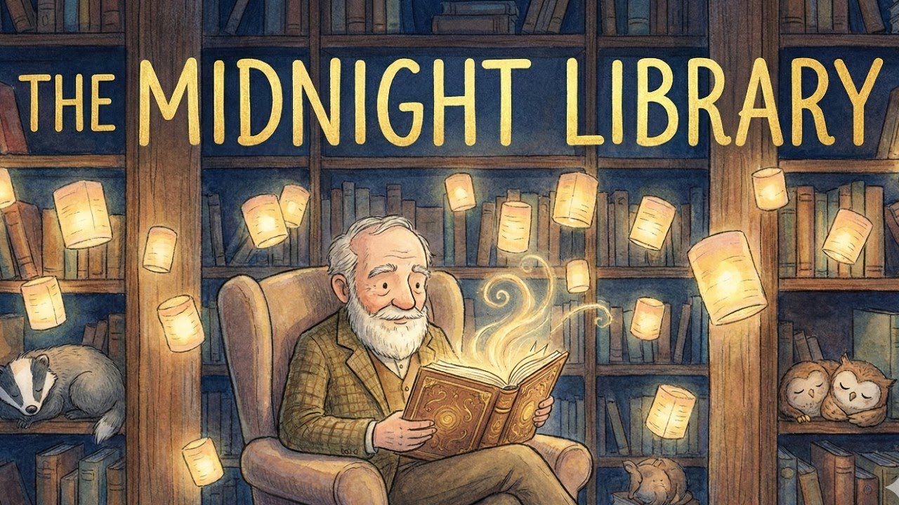 📚 The Midnight Library of Nod | Cozy Sleep Story for Book Lovers (Deep Relaxation)
