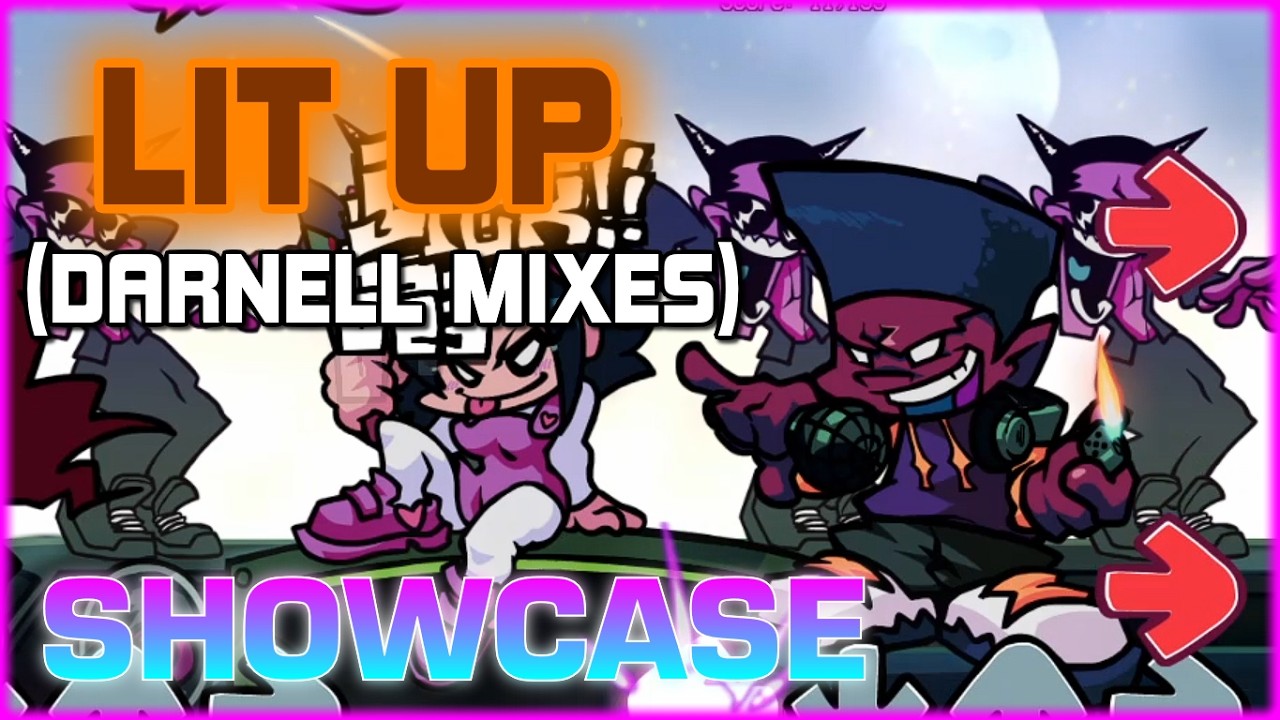 LIT UP (A Very Unfinished Darnell Mix Mod!) Showcase (Full Combo) | FNF Mod