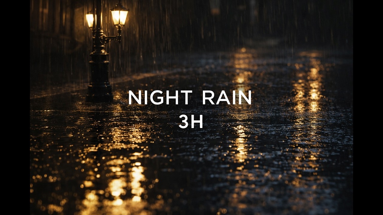 Cozy City Night Rain 🌙🌧️ | Relaxing Urban Rain Ambience for Sleep & Study#asmr