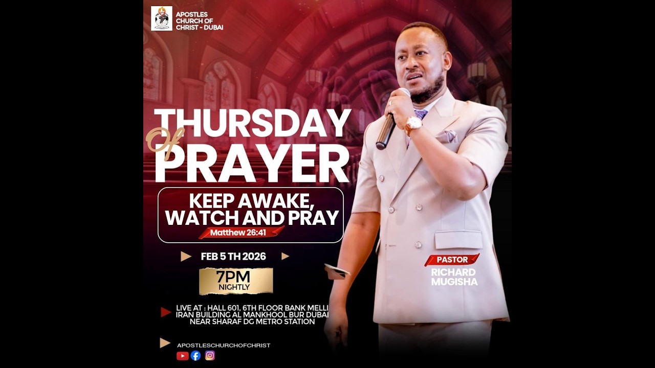 KEEP AWAKE WATCH AND PRAY BY PASTOR RICHARD MUGISHA  05-02-2026