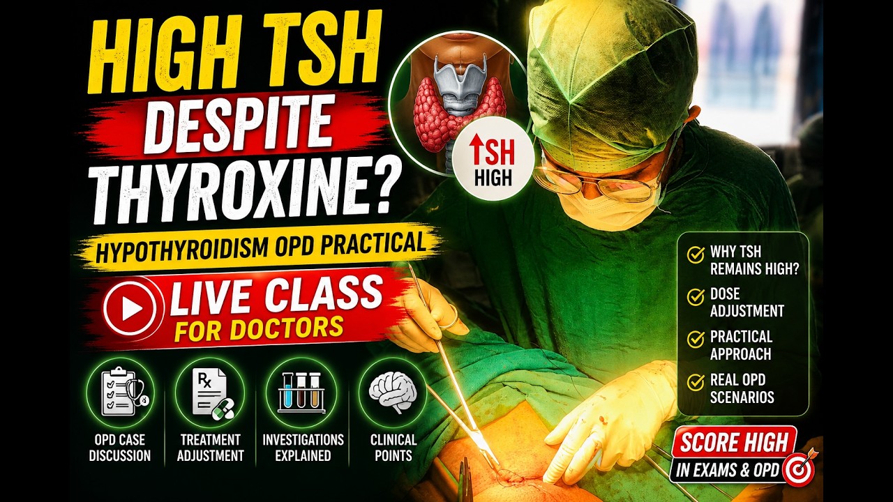 High TSH Despite Thyroxine? | Hypothyroidism OPD Practical LIVE Class for Doctors