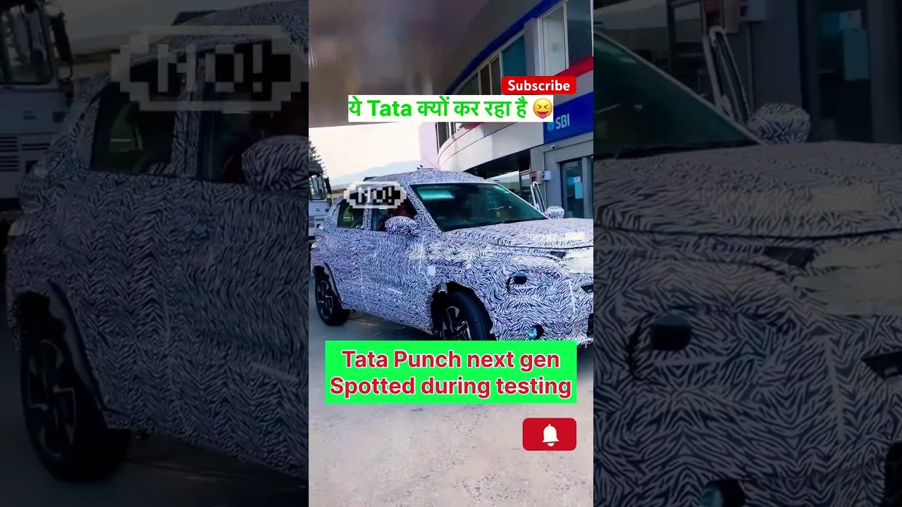 Tata Punch facelift 2025 spotted during testing #trending #automobile #car #shorts #viralshorts