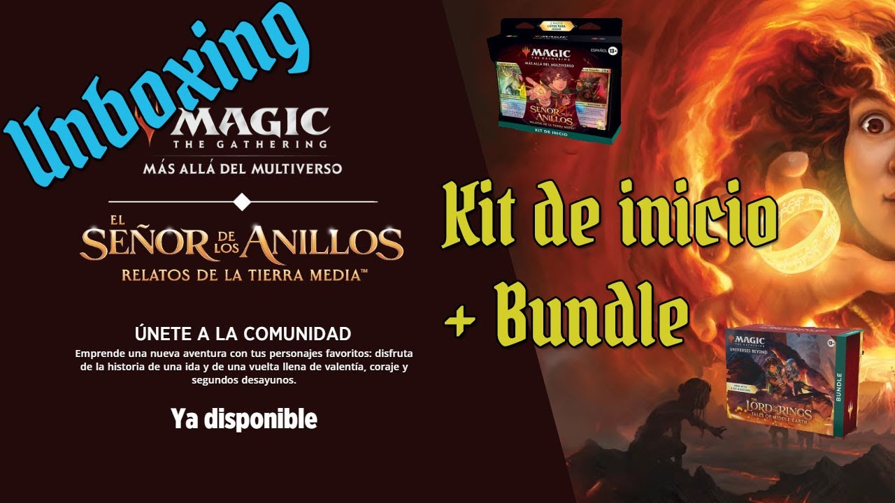 Unboxing Kit de Inicio Magic the Gathering el señor de los anillos + Bundle!!