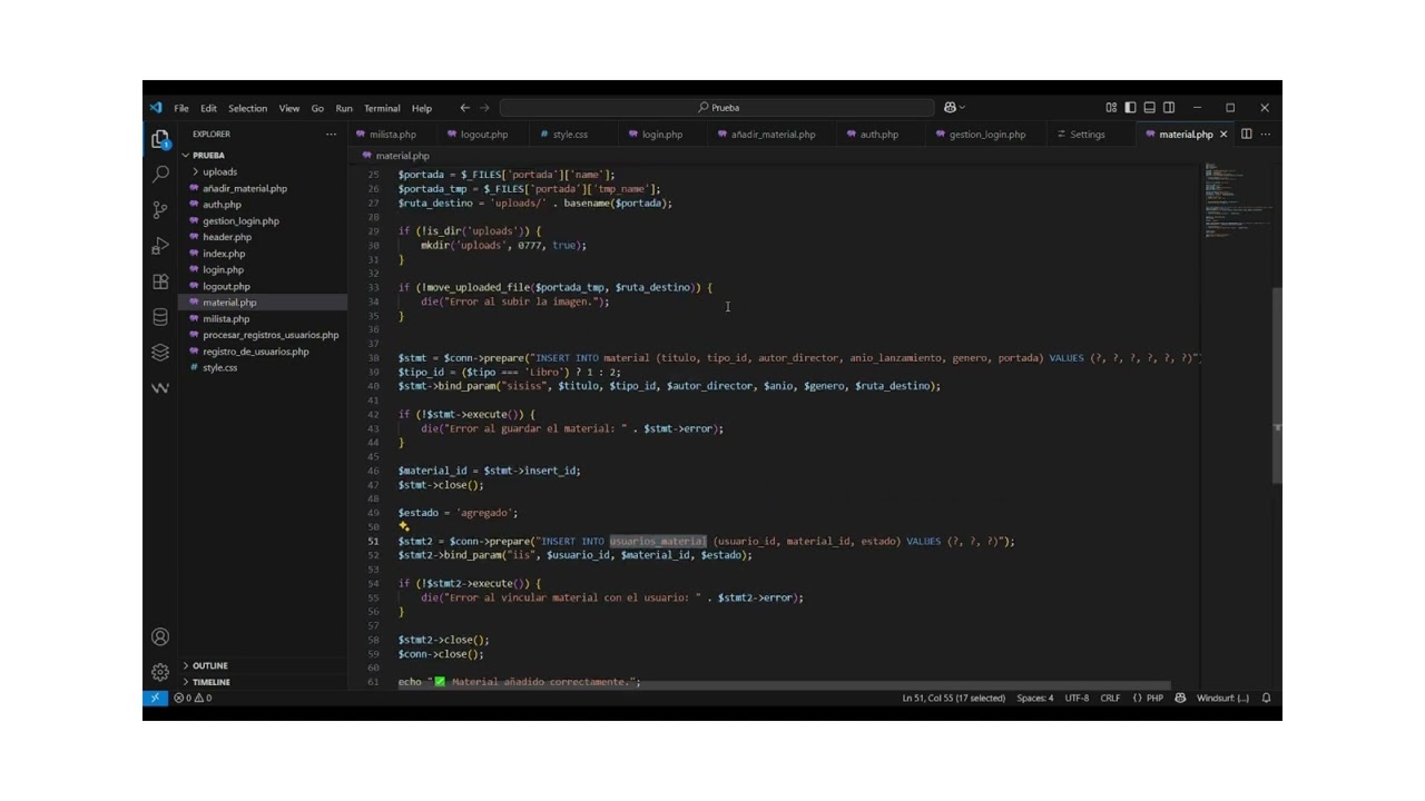 Desarrollo de una página web con ayuda de IAs