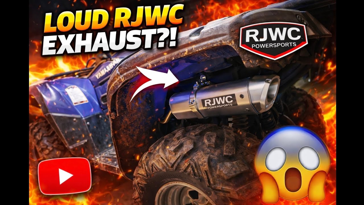 LOUD RJWC Exhaust on Yamaha Grizzly 700 (2007) | Unboxing, Install & Sound Test!