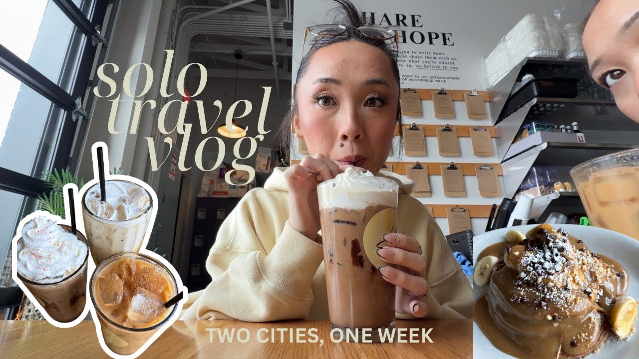 SOLO TRAVEL VLOG ✈️ | Two Cities in One Week (work, family, food & cocktails)