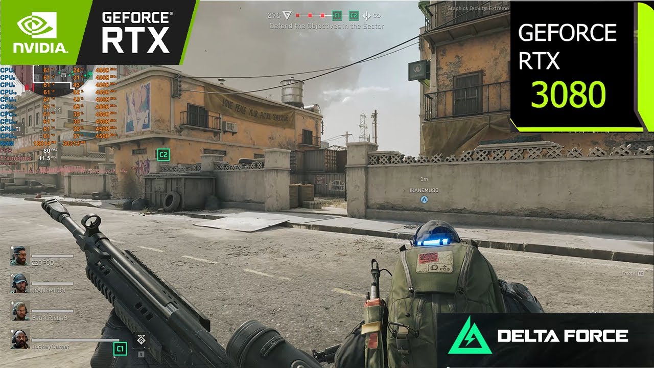 Delta Force Hawk Ops | RTX 3080  4K DLSS 3.5 Quality,1440p ,1080p, | R9 5950X | PC Performance