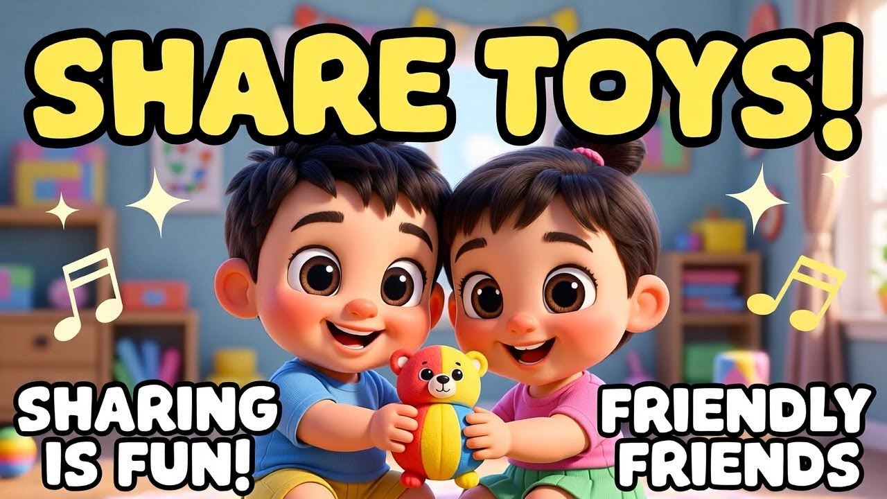 Sharing Is Fun! | Kids Song for Toddlers About Sharing 🤝