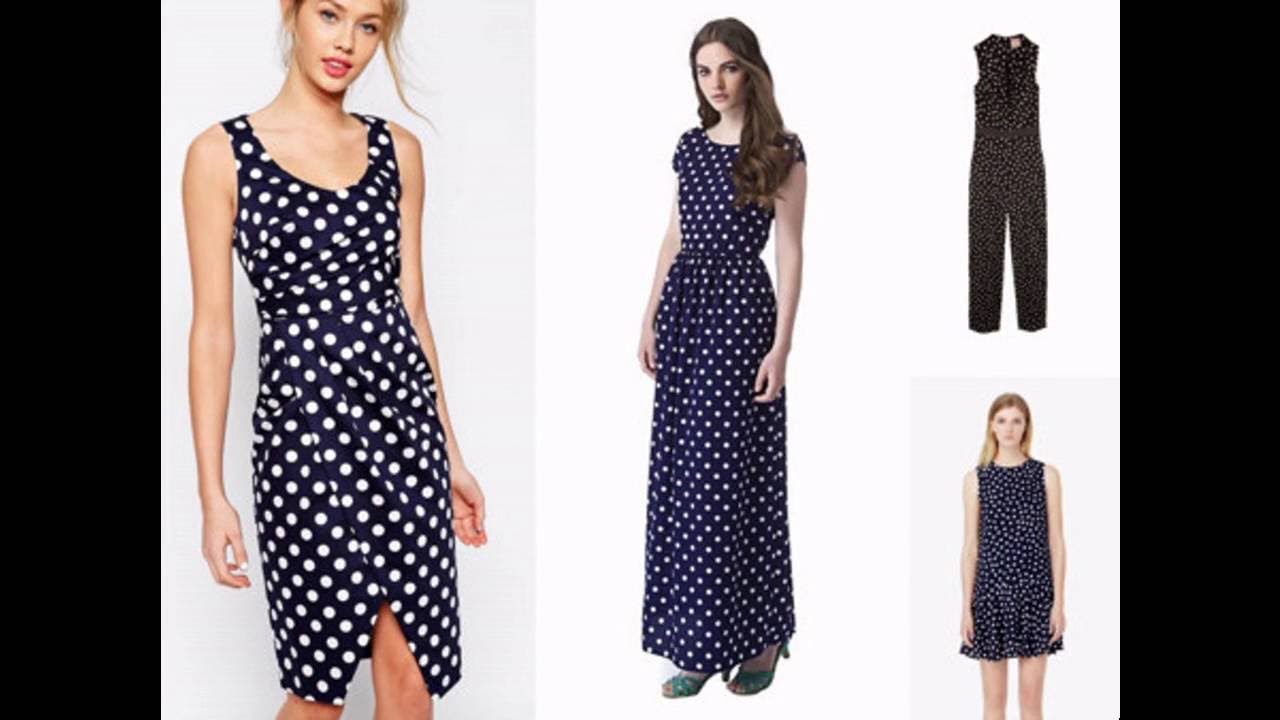 Outfits con vestidos de lunares