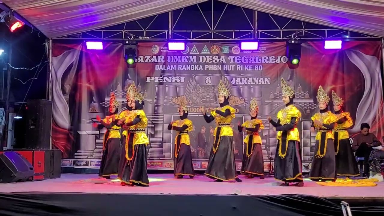 Tari Kreasi - Nusantara Indah - Recreate by siswi MI AL WATHONIYAH - Bazar Desa Tegalrejo