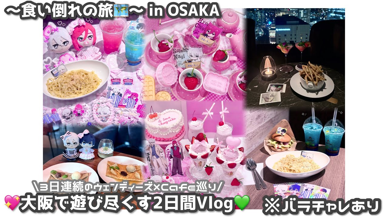ブルーロック┊ 💚大阪で遊び尽くす2日間Vlog💖〜食い倒れの旅🗺〜 in OSAKA
