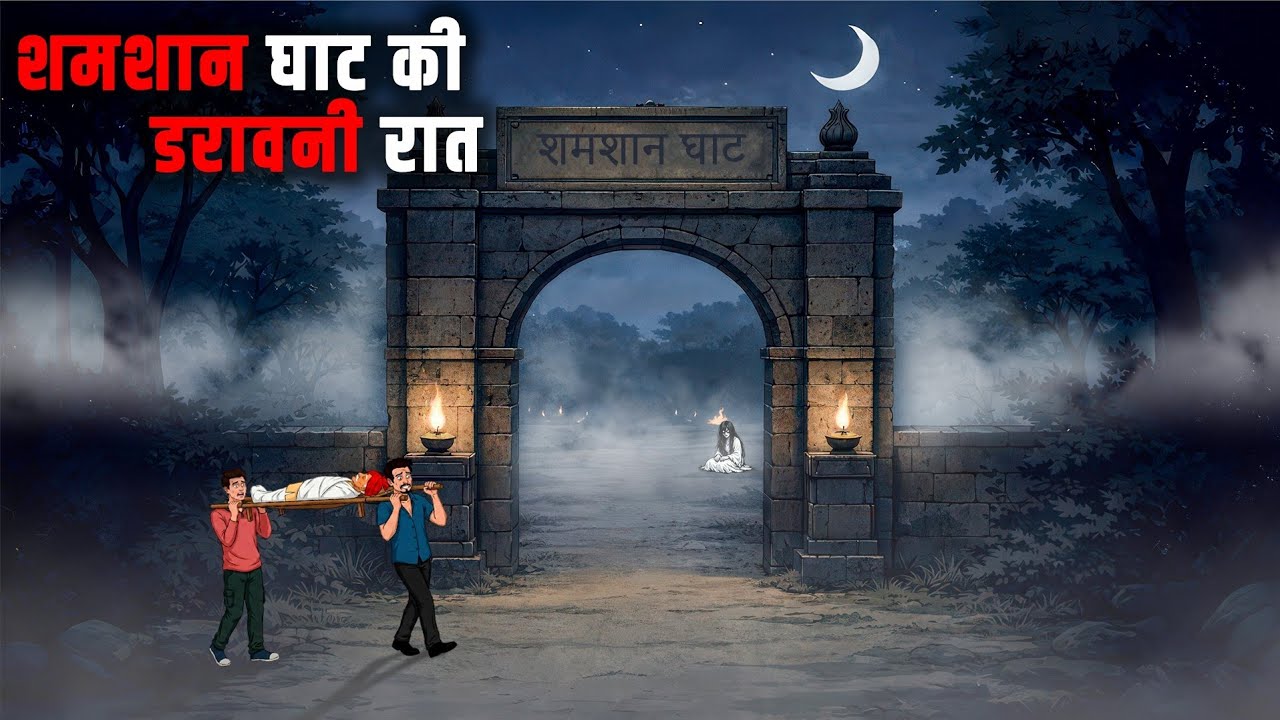 शमशान घाट की डरावनी रात | Shamshan Ghat Ki Darawani Raat | Hindi Horror Story | Lillipix Stories