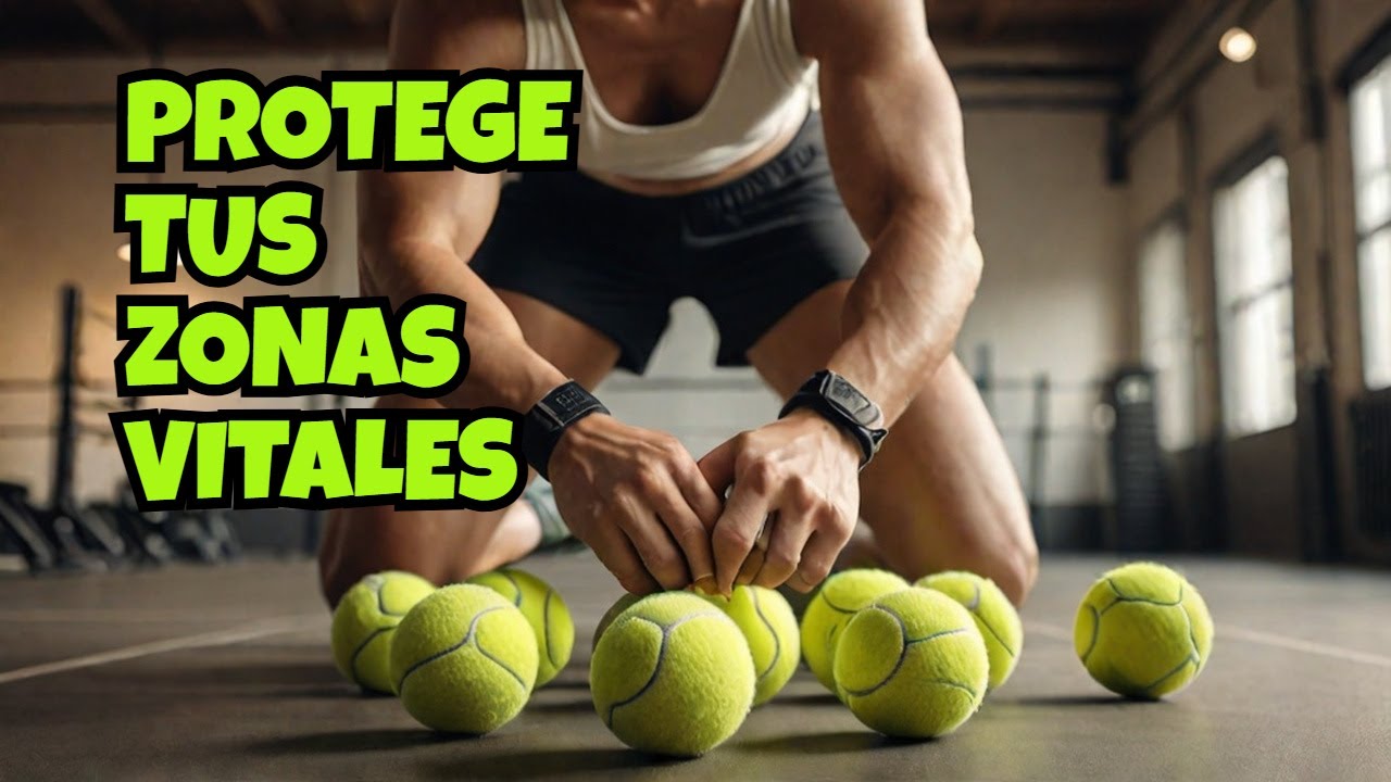 Sombra boxeo con pelotas de tenis⚡Aprende proteger zonas vitales.