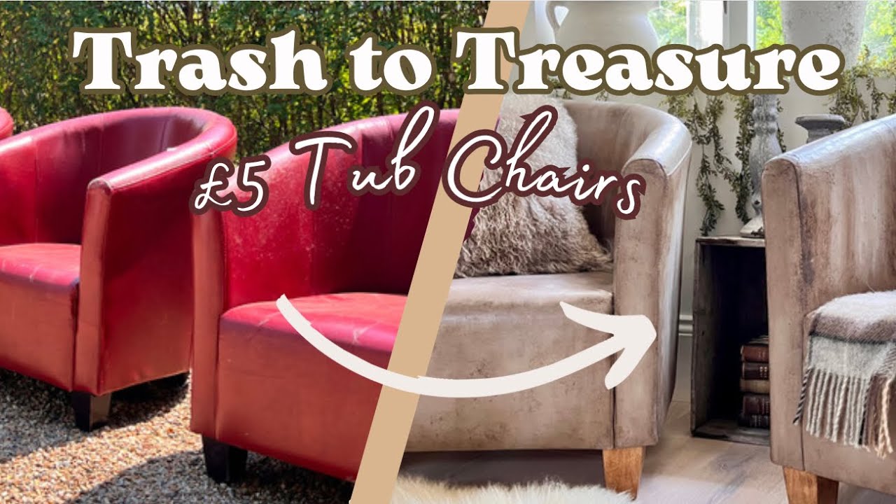 EASY CHAIR MAKEOVERS ~Trash to Treasure ~ Thrift Flip ~ Home Decor DIY