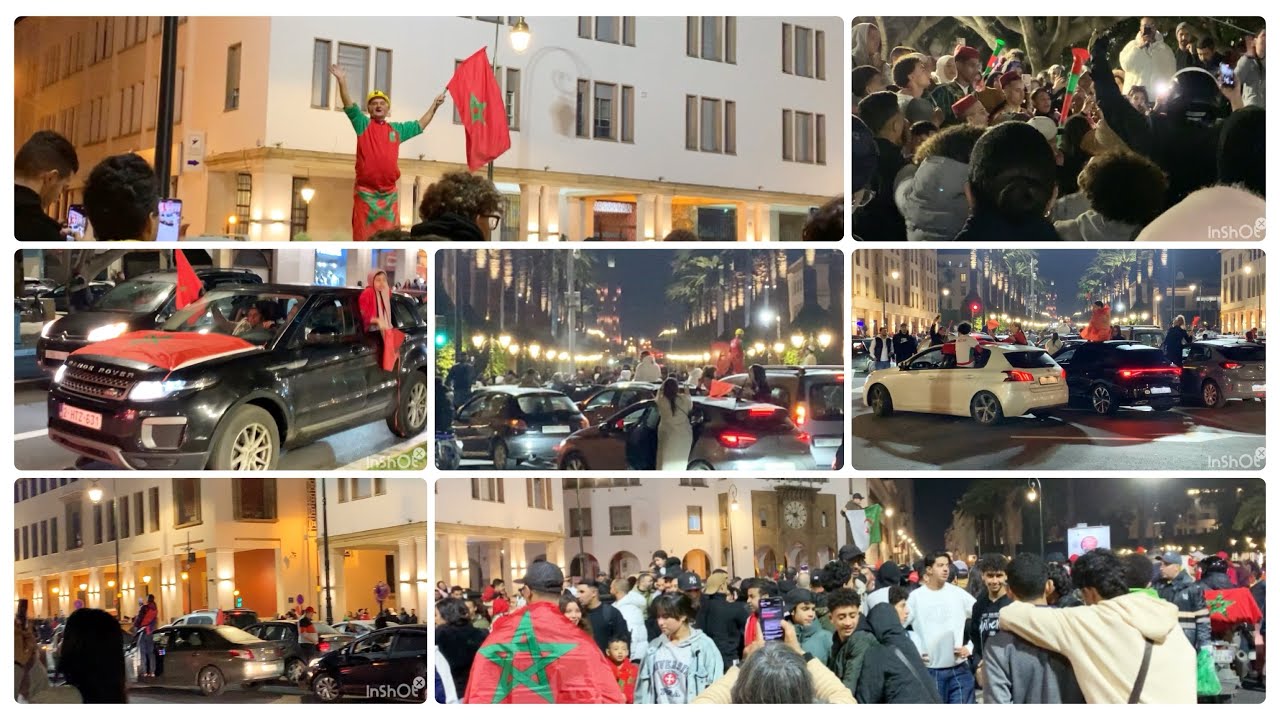 مظاهر الفرحة بعد فوز المنتخب المغربي 🇲🇦 على زمبيا  🇿🇲.أجواء احتفالية 🎉