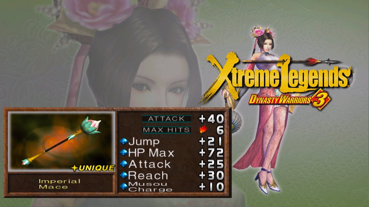 Dynasty Warriors 3 Xtreme Legends (100%): Diao Chan - 5th Weapon | Imperial Mace |