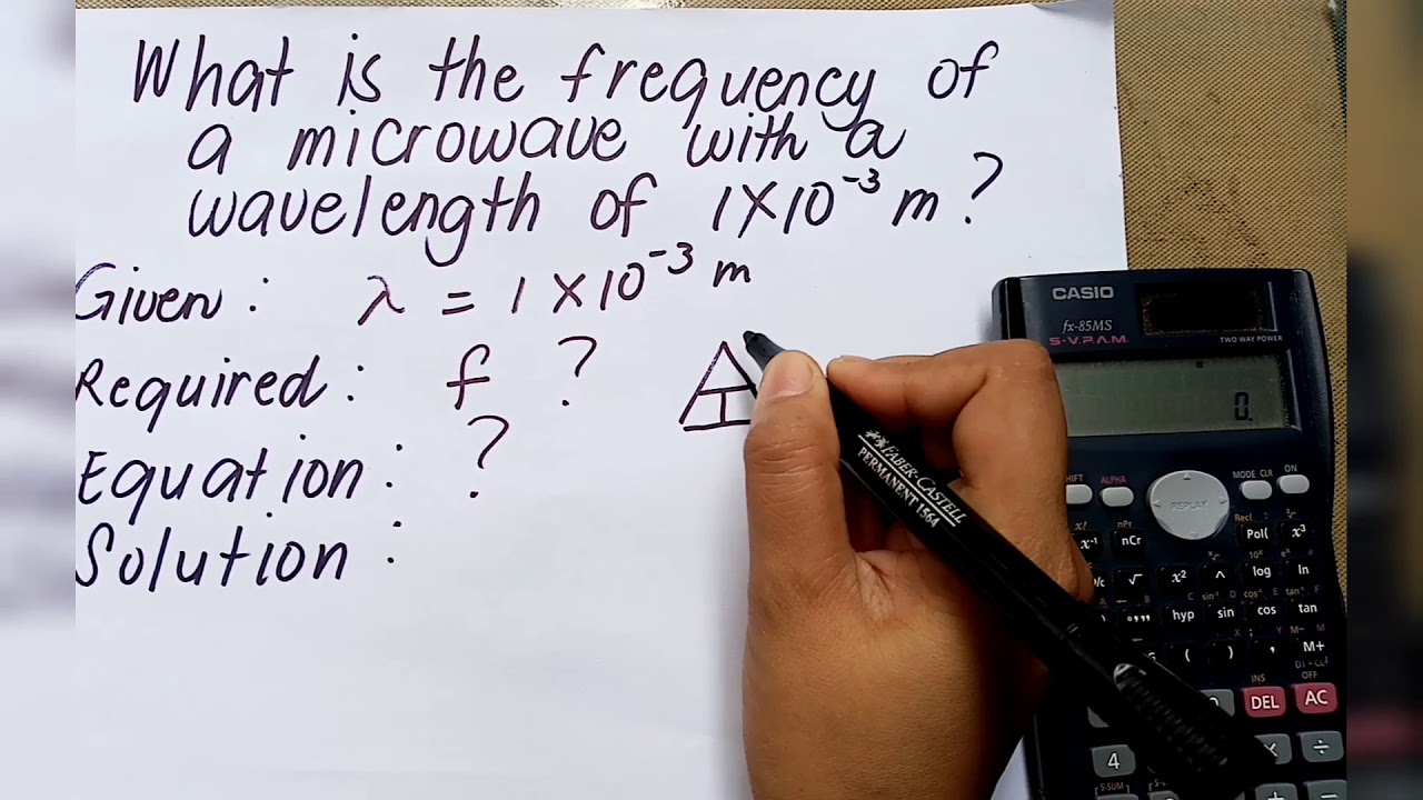 PROBLEM SOLVING:FREQUENCY OF AN EM WAVE