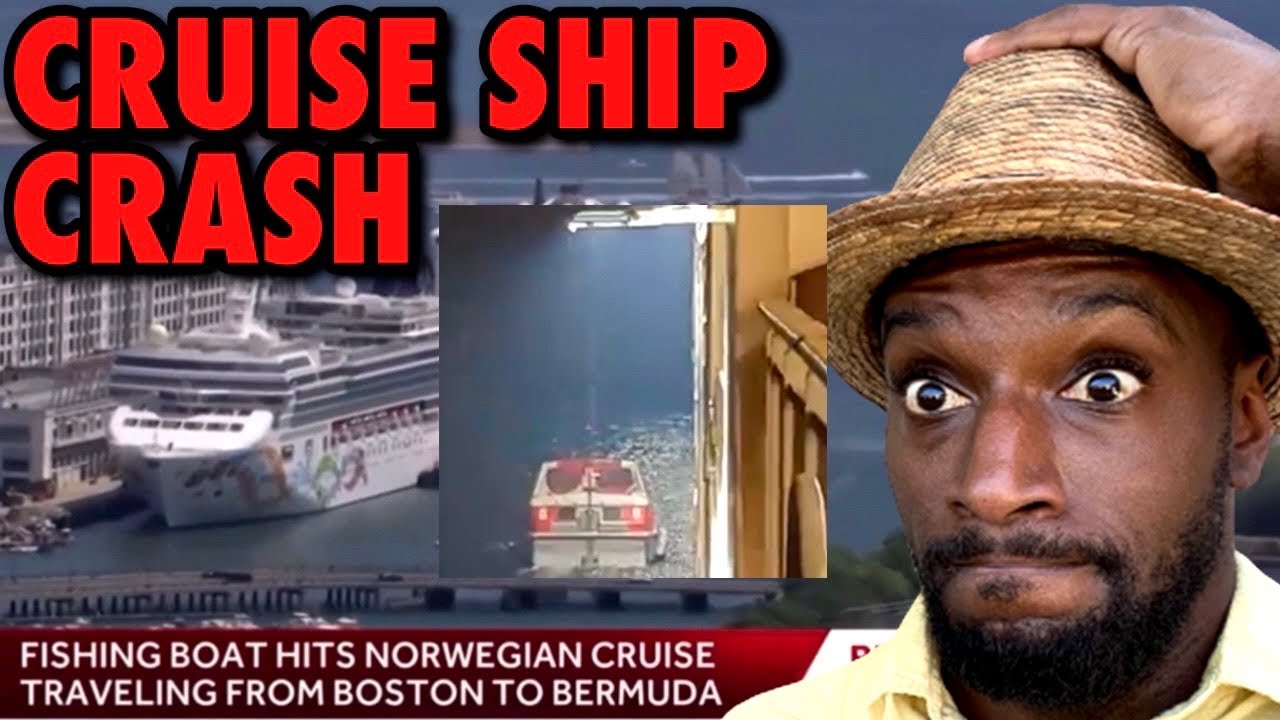 Cruise Ship CRASHES with Small Boat | NCL Pearl