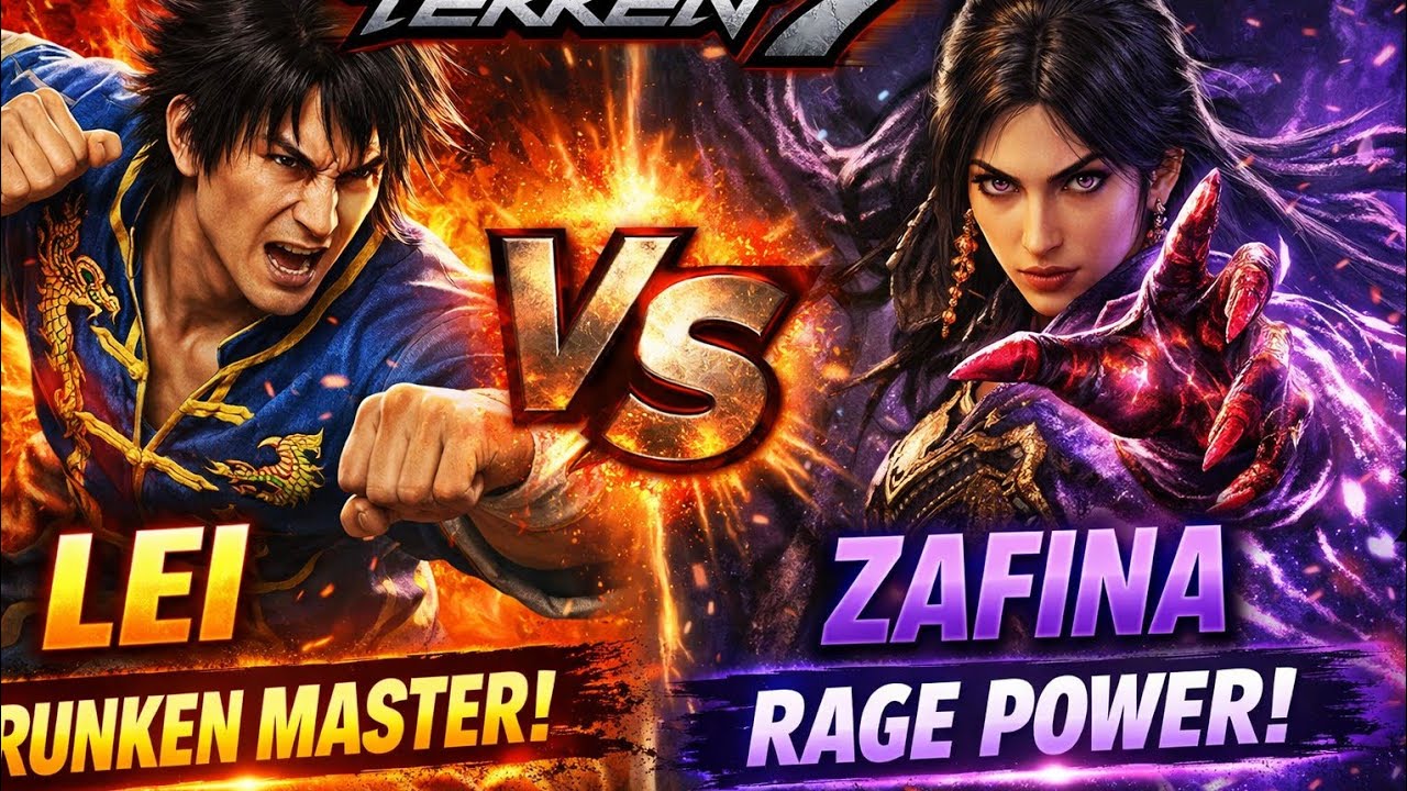 Tekken 7 – Lei Wulong vs Zafina | Chaos vs Mystical Power