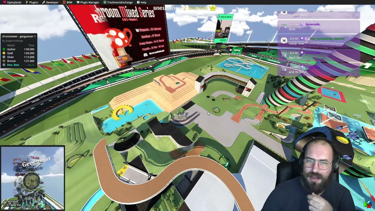 Trackmania Geoguessr ChronoTower Edition: LIVE!