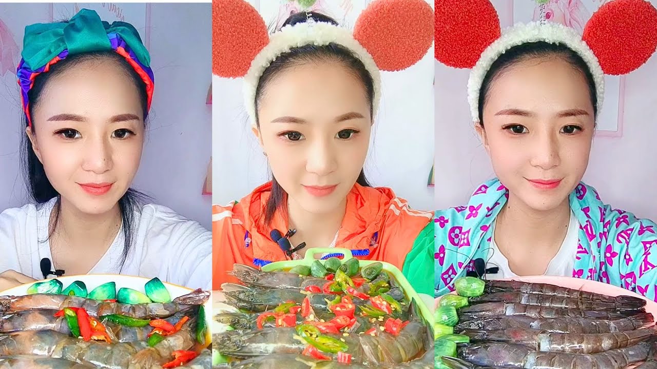 Satisfying Eating Sounds with Colorful ASMR Crunchy Mukbang Compilation #222