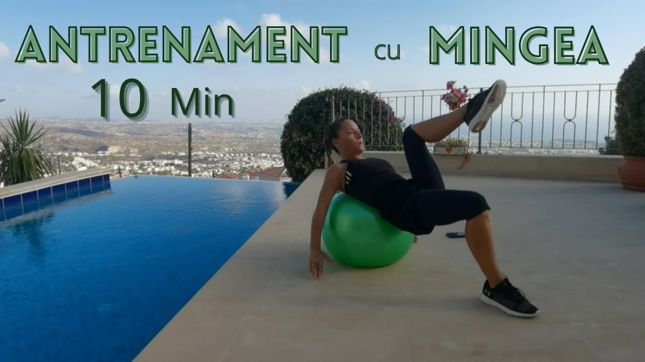 Exercitii cu mingea -10 min- Workout Ball // Oana Ban