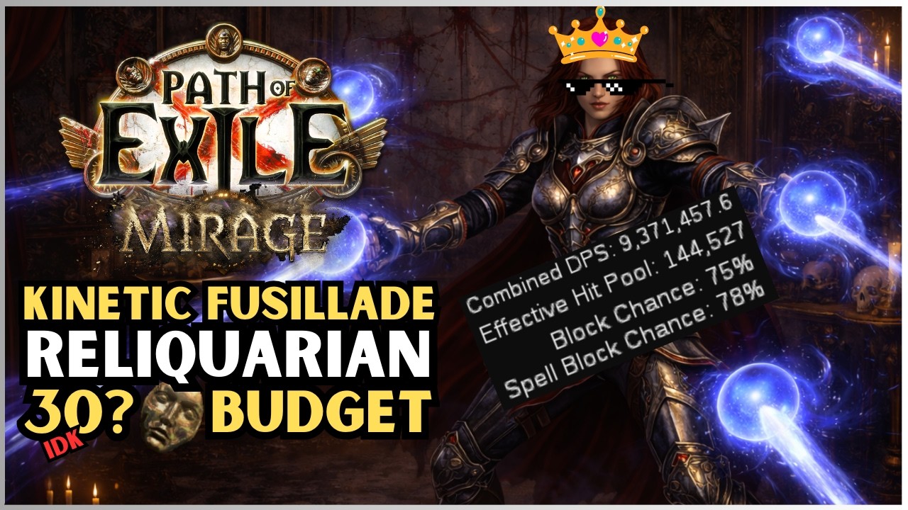 Kinetic Fusillade Reliquarian Max Block | Path of Exile | Mid Budget | 3.28