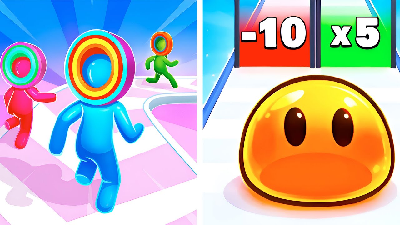 Layer Man 3D VS Slime Run Race 🧱🟢 All Levels Max Update Walkthrough Mobile NEW Gameplay L0RX
