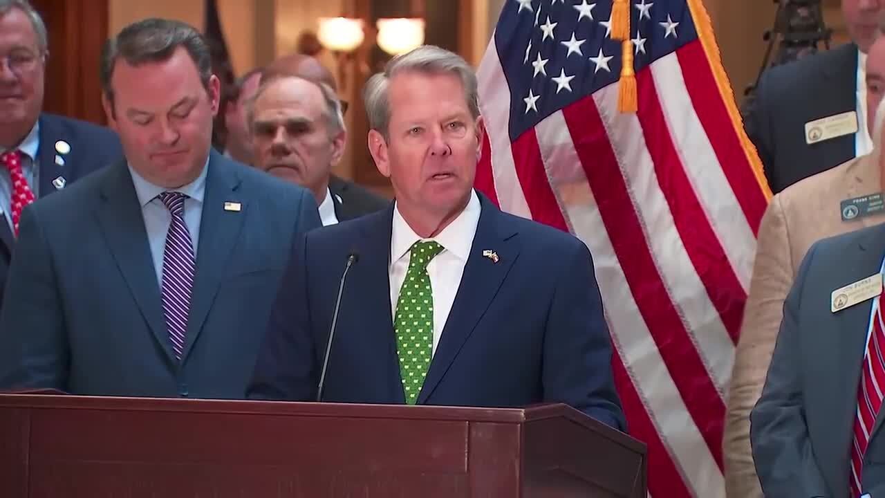 Gov. Brian Kemp signs 60-day gas tax suspension, $1.2 billion tax rebate bills