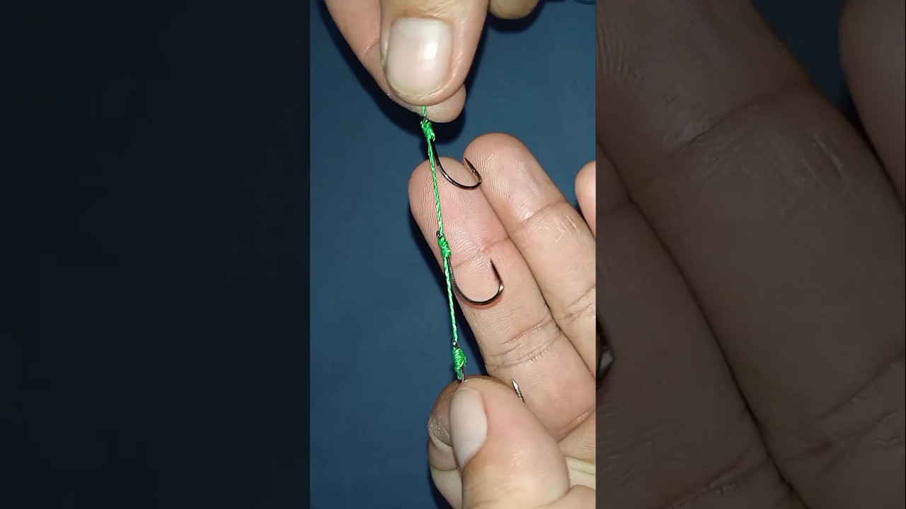 cara paling mudah mengikat 3 kail pada senar pancing | diy fishing