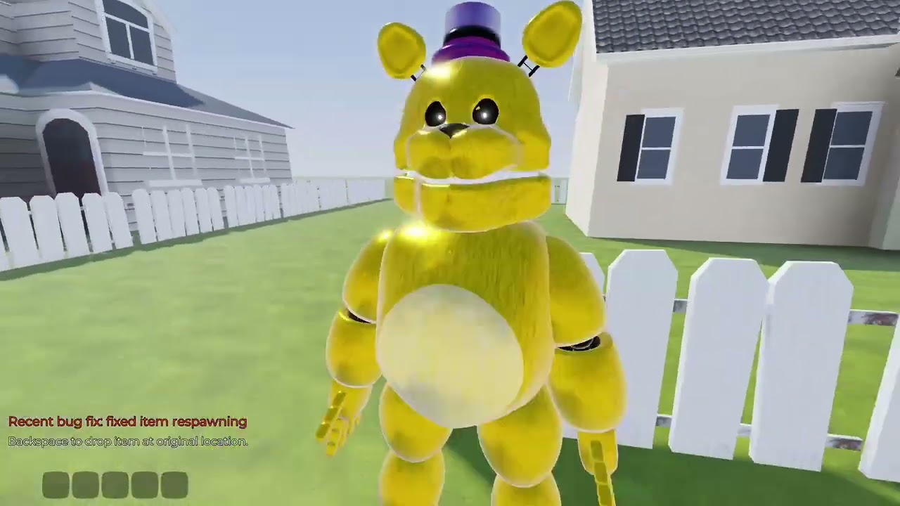 Milo and Ava playing some random fredbear game (can't remember the game name)