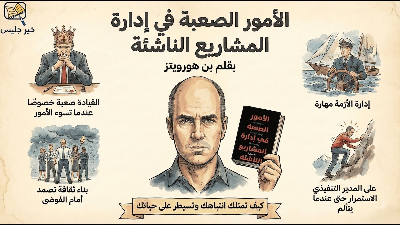 ملخص كتاب الامور الصعبة في إدارة المشاريع الناشئة بقلم بن هورويتز