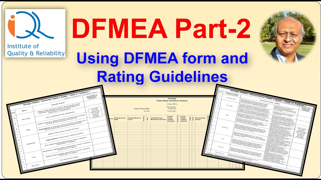 FMEA Part-2: How to use DFMEA form and Rating Guidelines