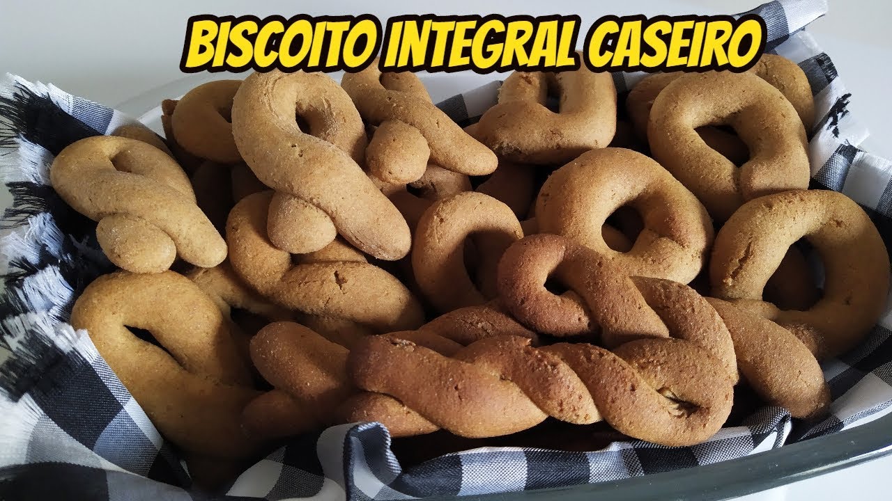 Biscoito integral caseiro (receita fácil e barata)