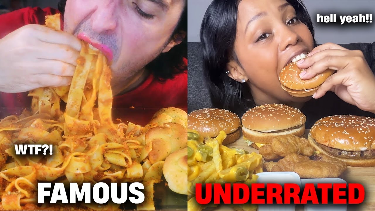 FAMOUS VS UNDERRATED mukbangers