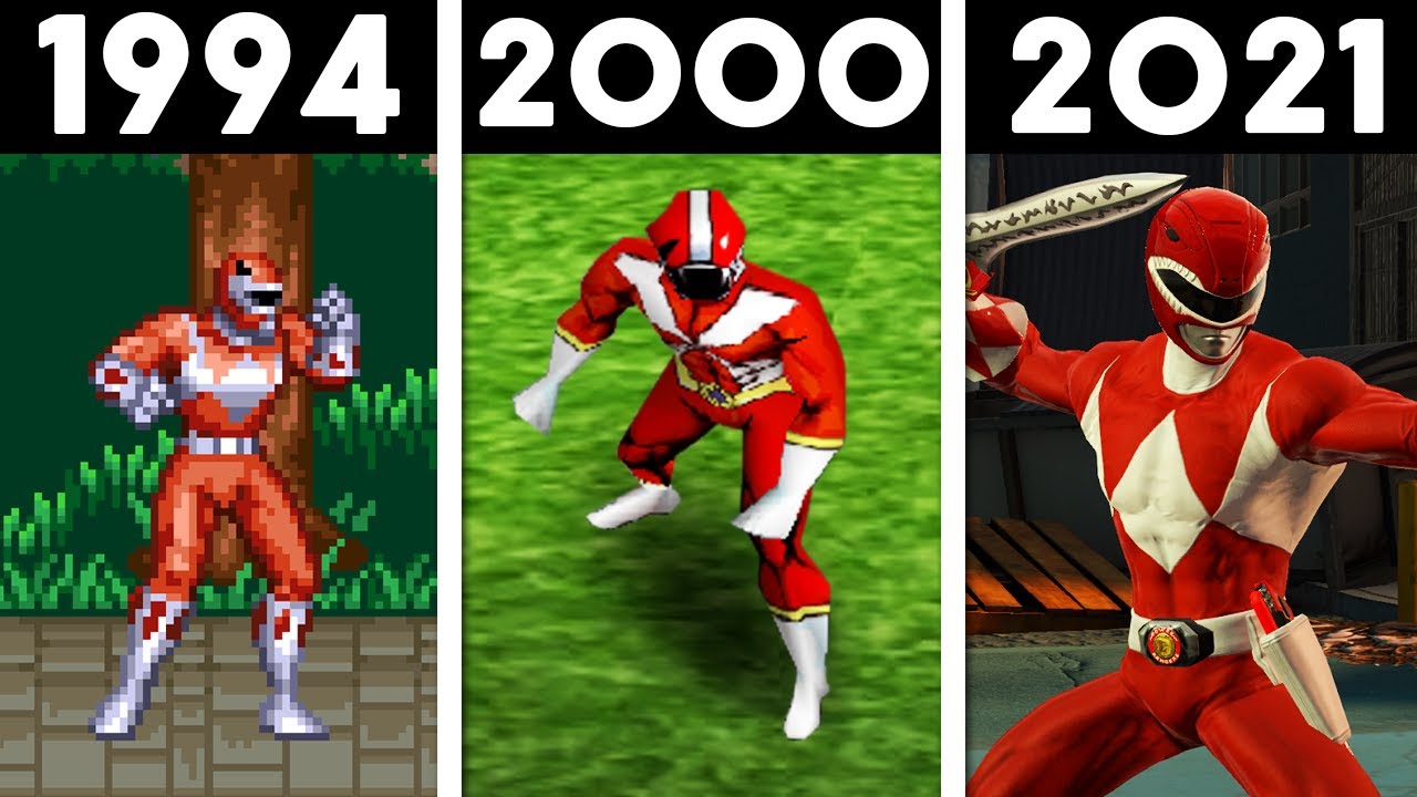 EVOLUÇÃO DOS POWER RANGERS NOS GAMES