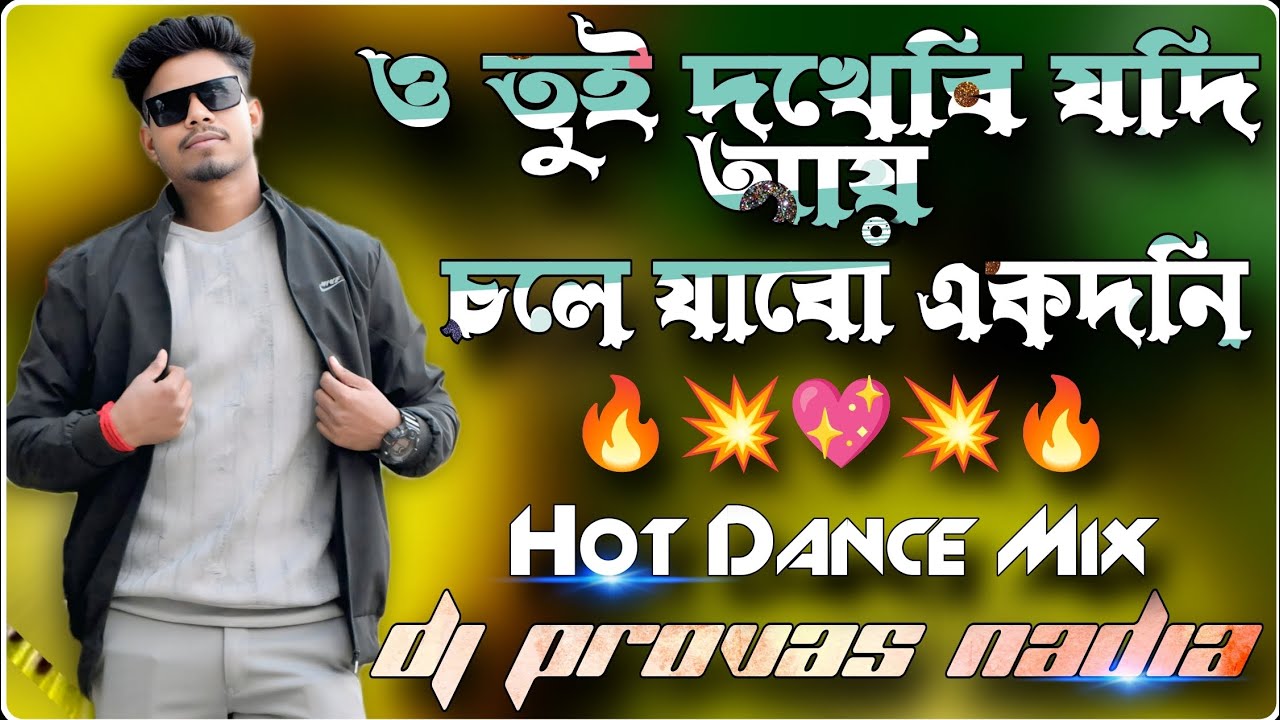 ও তুই দেখবি যদি আয়/চলে যাবো একদিন || 🔥 Hot Dance Mix 🔥 || Dj Provas Nadia 