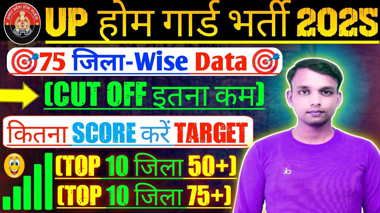 UP Home Guard Bharti Safe Score Cut Off 2025🚨🚨District Wise Cut Off | Male Female 2025