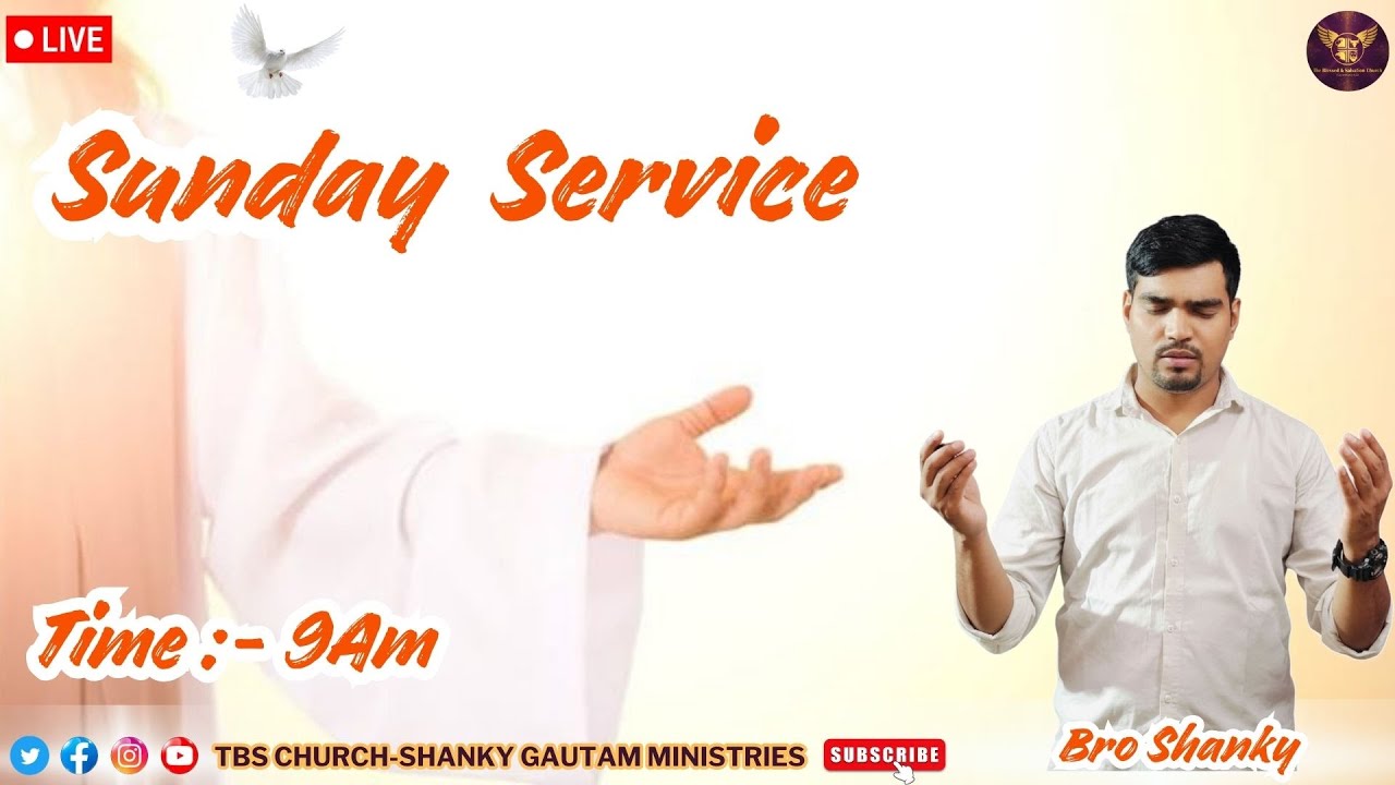 🔴Live Sunday Service @shankygautamministries @tbschurch #sgm @tbschurchshankygautam