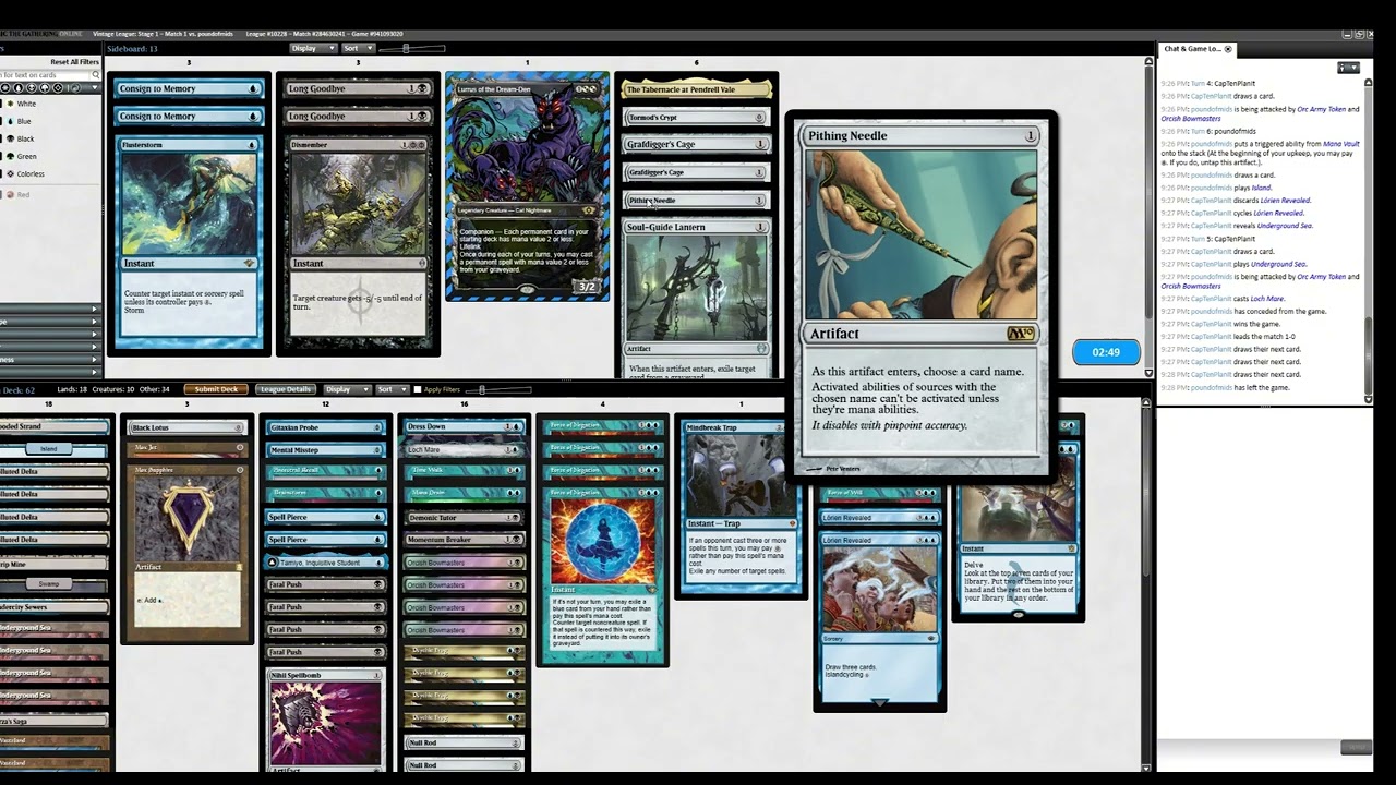 lurrus control , can we 5-0 through dredge twice?!?!?