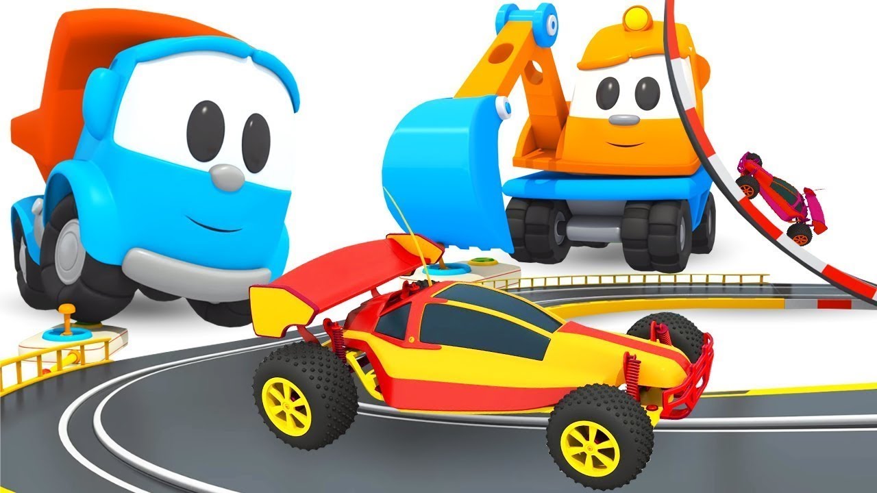 🚚🏎️🏁 Cartoni animati per bambini | Leo il camion curioso e LA PISTA DELLE MACCHININE DA CORSA 🛣️✨👶
