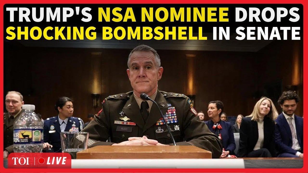 LIVE | Trump's NSA Pick Grilled In Senate; Makes Shocking Revelations On Worldwide Cyber Threats