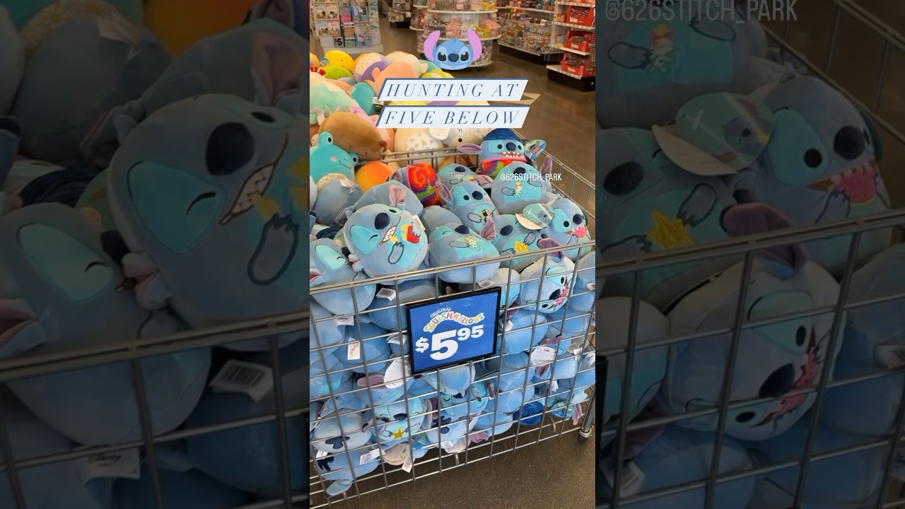STITCH HUNTING TIME | STITCH SQUISHMALLOW AT FIVE BELOW #fivebelow #squishmallows #stitchfan #haul