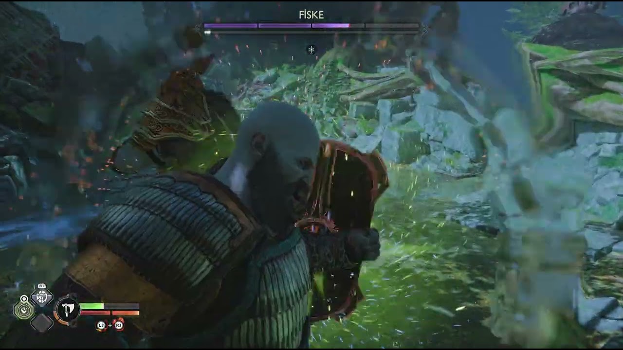 God of War Ragnarök FİSKE canavarını öldürdük