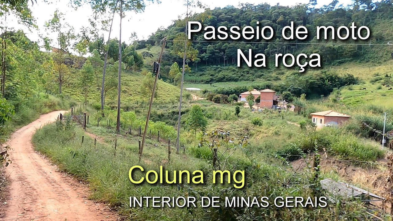 ZONA RURAL | PASSEIO DE MOTO NA RO&Ccedil;A, MUNIC&Iacute;PIO DE COLUNA MG (ESTRADA DE TERRA) MOTOVLOG