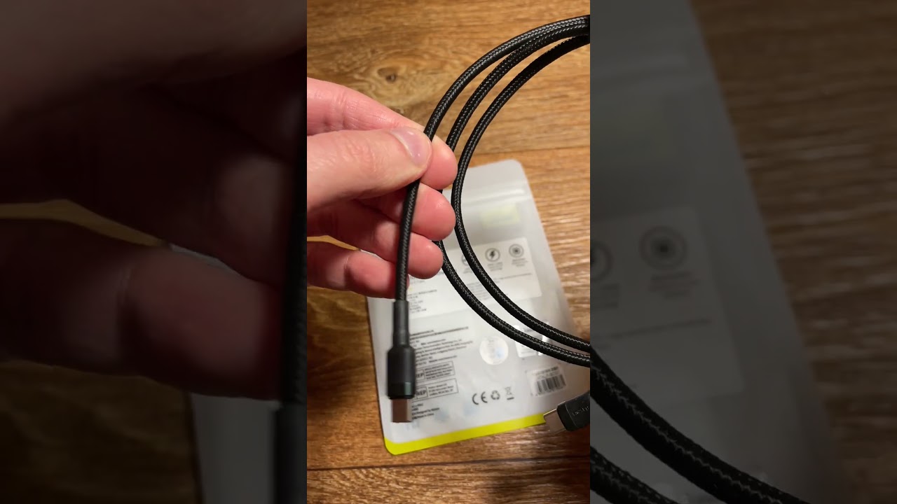 Кабель Baseus USB Type-C 100W PD2.0 (CATKLF-SCG1) #baseus #typec #кабельusb #powerdelivery
