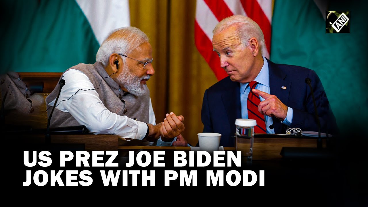 US President Joe Biden jokes with PM Modi at Business leaders meet in White House